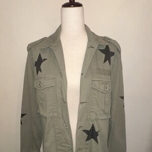 Pistola Women's Camilo Olive Green Military Button Front Jacket Size M